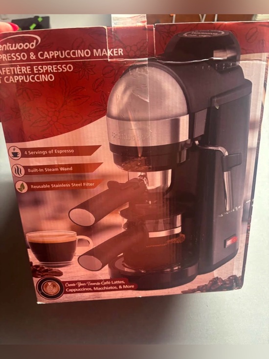 Brentwood Other - Brentwood Stainless Steel & Black Espresso Cappuccino Maker - Black